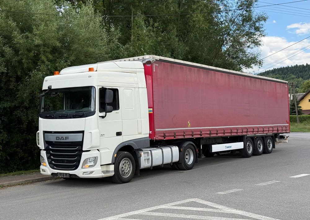 DAF * Zestaw * DAF 106 Euro 6 + Naczepa Krone * Bardzo Dobry Stan - Камион влекач, Полуприколка со церада: слика 1 DAF * Zestaw * DAF 106 Euro 6 + Naczepa Krone * Bardzo Dobry Stan - Камион влекач, Полуприколка со церада: слика 1