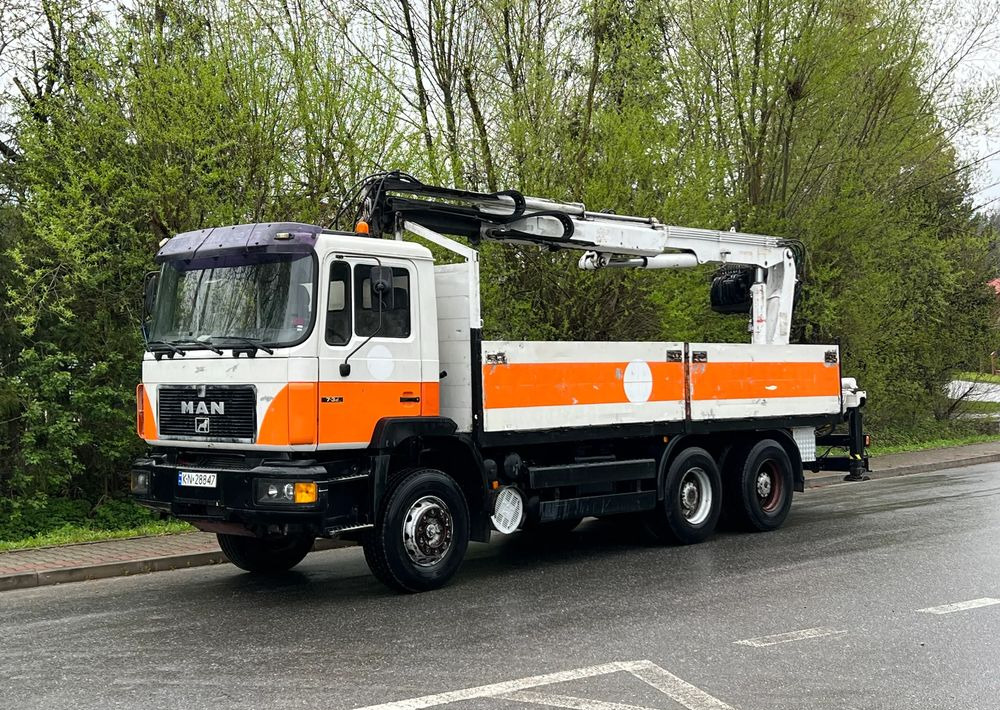 MAN * 27-322 MAN 6x4 * HDS ATLAS 140 * - Камион со платформа, Камион со кран: слика 1 MAN * 27-322 MAN 6x4 * HDS ATLAS 140 * - Камион со платформа, Камион со кран: слика 1