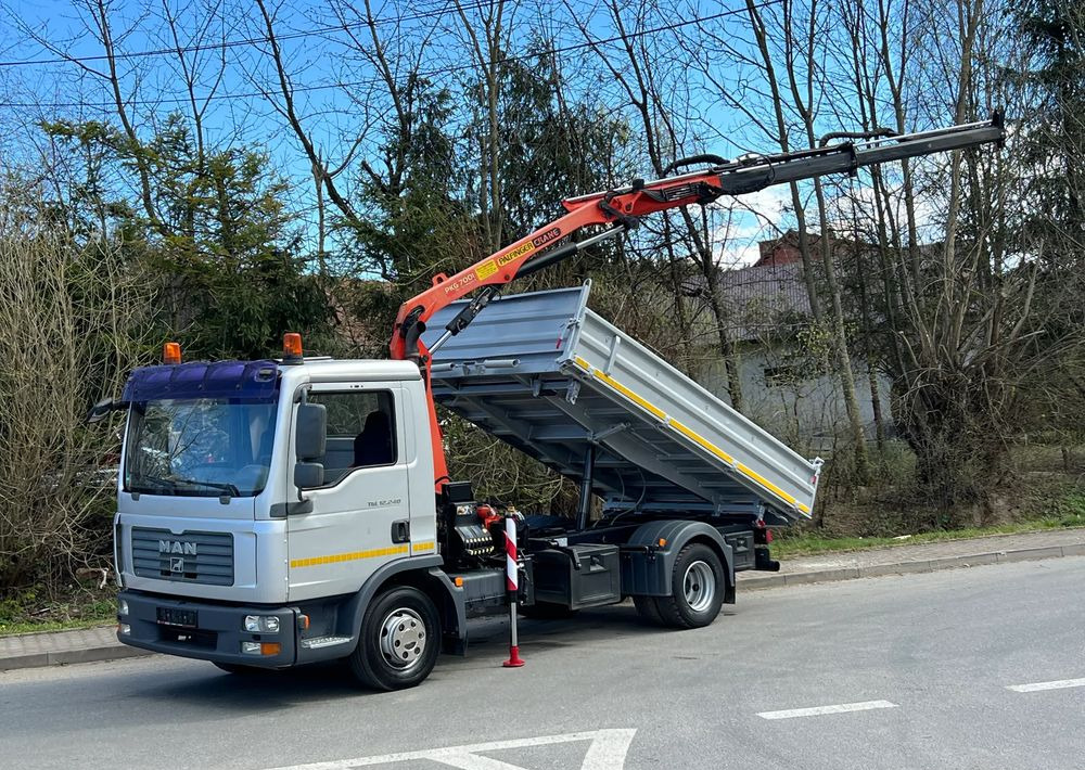 MAN MAN TGL 12-240 Kiper Wywrotka 4x2 Kran PALFINGER PK 12500 BARDZO DOBRY STAN - Кипер: слика 1 MAN MAN TGL 12-240 Kiper Wywrotka 4x2 Kran PALFINGER PK 12500 BARDZO DOBRY STAN - Кипер: слика 1