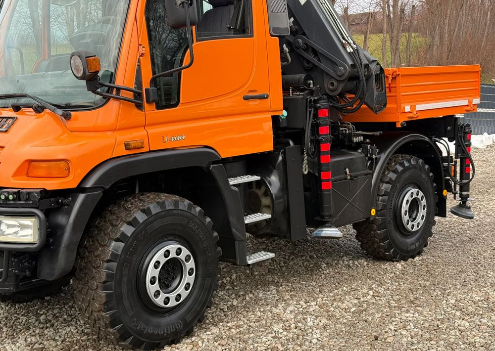 Mercedes-Benz * Mercedes Unimog U 400 * HDS HIAB 166 * Specjalny * Energetyka * Kosz do HDS * Stan Idealny - Камион со платформа, Камион со кран: слика 5 Mercedes-Benz * Mercedes Unimog U 400 * HDS HIAB 166 * Specjalny * Energetyka * Kosz do HDS * Stan Idealny - Камион со платформа, Камион со кран: слика 5