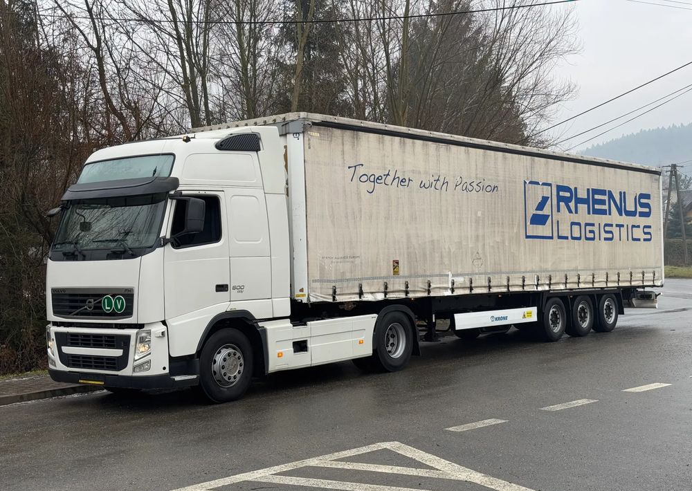 Volvo * Zestaw * Volvo FH 500 + Naczepa Krone * Bardzo Dobry Stan - Камион со церада: слика 1 Volvo * Zestaw * Volvo FH 500 + Naczepa Krone * Bardzo Dobry Stan - Камион со церада: слика 1