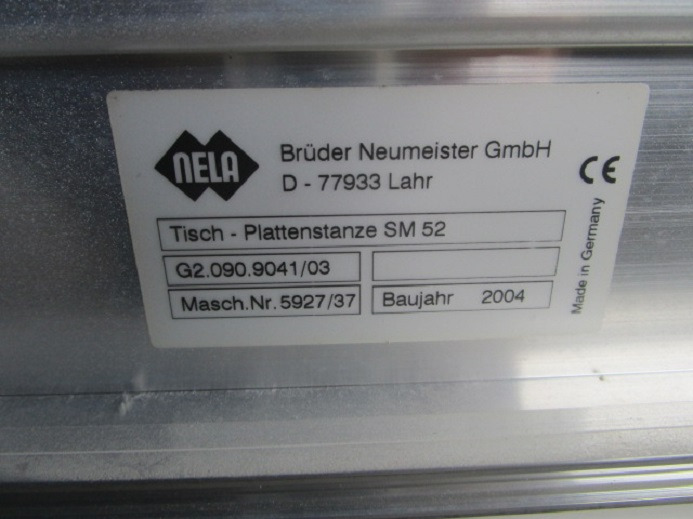 TISCH-PLATTENSTANZE G2.090.9041/03 FÜR SM 52 - Опрема за печатење: слика 4 TISCH-PLATTENSTANZE G2.090.9041/03 FÜR SM 52 - Опрема за печатење: слика 4