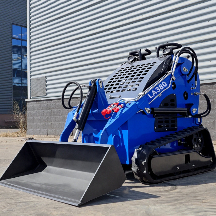 LEZUM LA380 Mini Skid Steer Loader Compact Track Diesel Cheap Mini Skid Steer Loader For Sale With Mini Skid Steer Attachments 4 In 1 Bucket - Компактен натоварувач: слика 1 LEZUM LA380 Mini Skid Steer Loader Compact Track Diesel Cheap Mini Skid Steer Loader For Sale With Mini Skid Steer Attachments 4 In 1 Bucket - Компактен натоварувач: слика 1