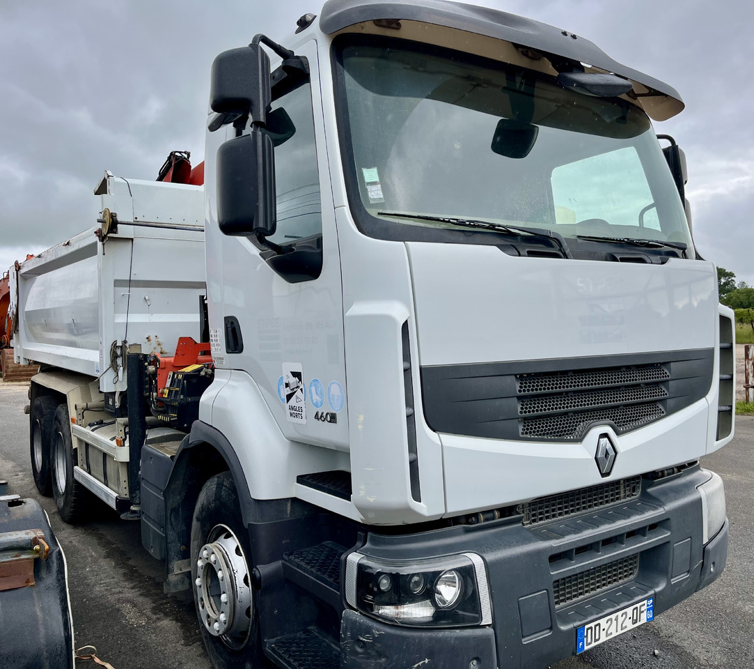 RENAULT Premium Lander 460dxi bibenne grue Palfinger pk16001 - Кипер, Камион со кран: слика 1 RENAULT Premium Lander 460dxi bibenne grue Palfinger pk16001 - Кипер, Камион со кран: слика 1