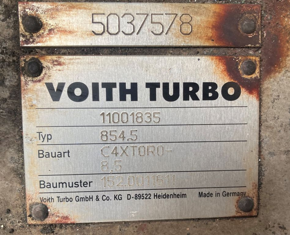 Voith Voith 854.5 C4XT0R0 -8.5E Solaris Van Hool Getriebe 152.0011611 - Менувач и делови за Автобус: слика 2 Voith Voith 854.5 C4XT0R0 -8.5E Solaris Van Hool Getriebe 152.0011611 - Менувач и делови за Автобус: слика 2
