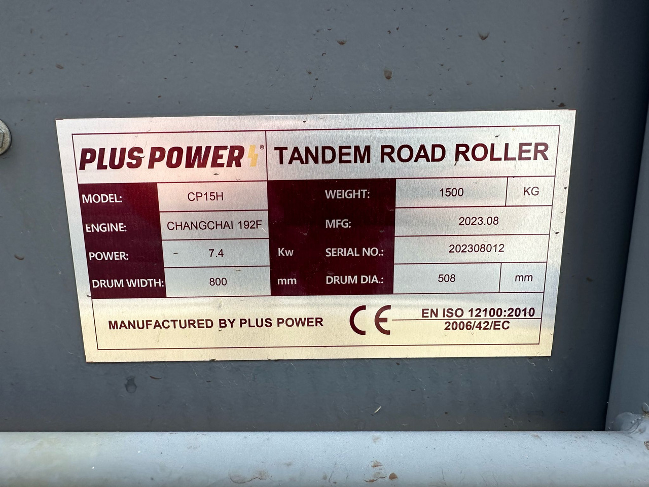 PLUS POWER CP15H VIBROCOMPACTOR CYLINDER - Ваљак: слика 5 PLUS POWER CP15H VIBROCOMPACTOR CYLINDER - Ваљак: слика 5