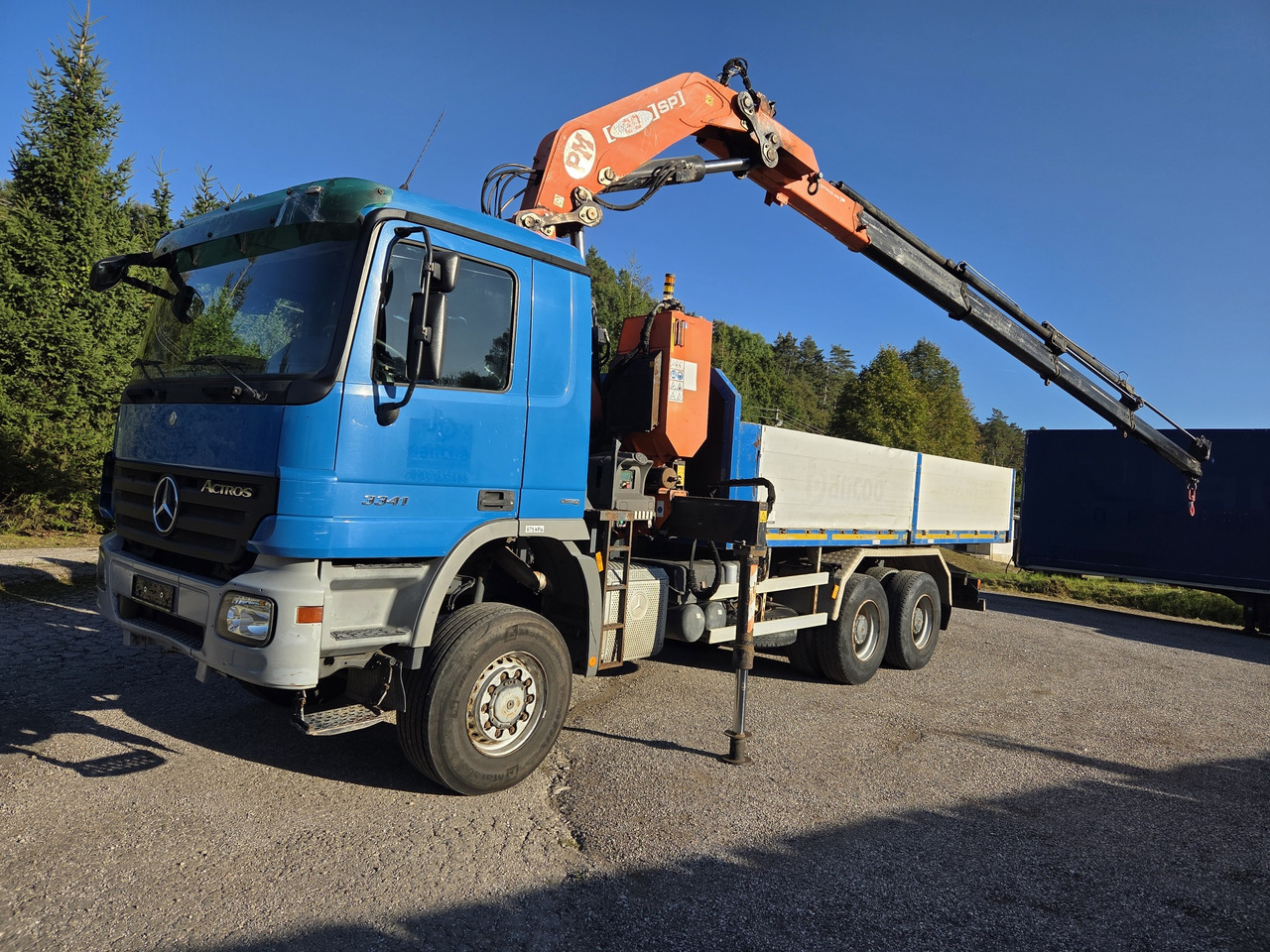 MERCEDES-BENZ ACTROS 3341 6x6 + CRANE PM 30 Radio Control - Камион со платформа, Камион со кран: слика 1 MERCEDES-BENZ ACTROS 3341 6x6 + CRANE PM 30 Radio Control - Камион со платформа, Камион со кран: слика 1
