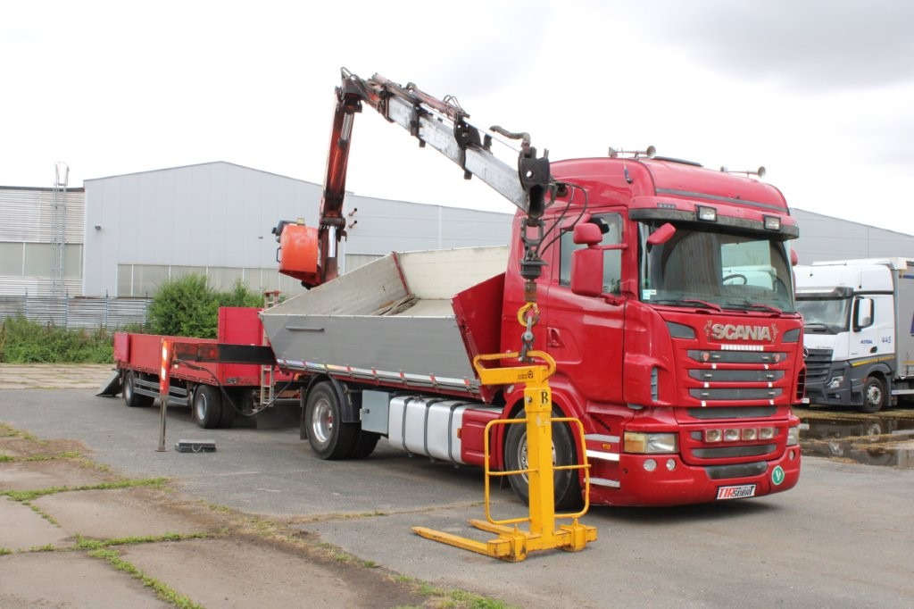 SCANIA R480 PALFINGER PK16000, EURO 5, CRANE FORKS - Кипер, Камион со кран: слика 1 SCANIA R480 PALFINGER PK16000, EURO 5, CRANE FORKS - Кипер, Камион со кран: слика 1