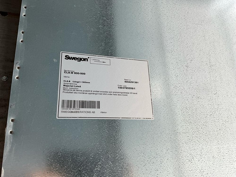 Swegon CLA B 800-900 - Транспортер со лента: слика 5 Swegon CLA B 800-900 - Транспортер со лента: слика 5