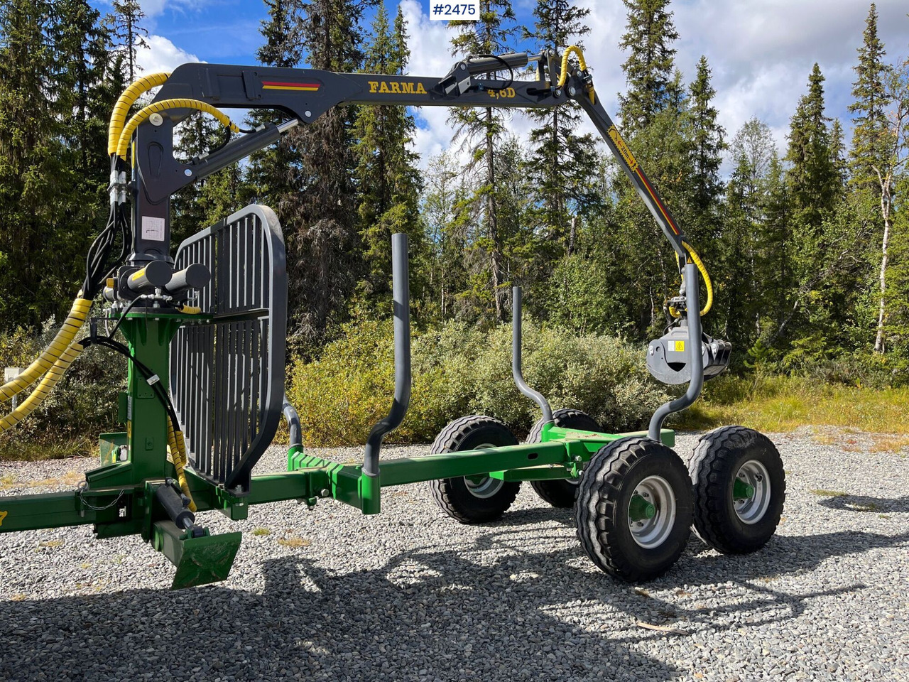 Farma Forestry Trailer T7 - CT4.6-7D, 7 tons – frame steering - Опрема за шумарство: слика 1 Farma Forestry Trailer T7 - CT4.6-7D, 7 tons – frame steering - Опрема за шумарство: слика 1