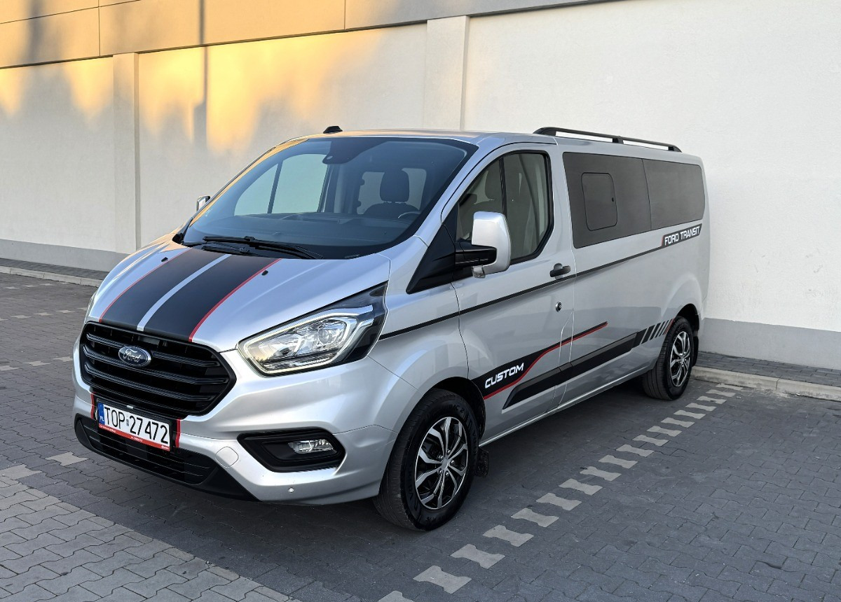 Ford Transit Custom 2.0 170KM Rok 2021 8 osobowy FV23 Salon PL Zadbany Super STAN - Комби со двојна кабина: слика 1 Ford Transit Custom 2.0 170KM Rok 2021 8 osobowy FV23 Salon PL Zadbany Super STAN - Комби со двојна кабина: слика 1