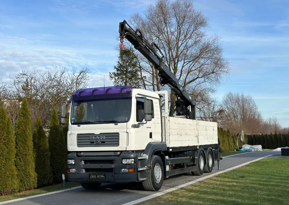 MAN TGA 24.410 6x4 HIAB MANUAL - Камион со платформа, Камион со кран: слика 1 MAN TGA 24.410 6x4 HIAB MANUAL - Камион со платформа, Камион со кран: слика 1