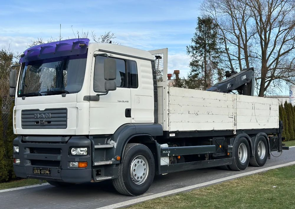 MAN TGA 24.410 6x4 HIAB MANUAL - Камион со платформа, Камион со кран: слика 2 MAN TGA 24.410 6x4 HIAB MANUAL - Камион со платформа, Камион со кран: слика 2