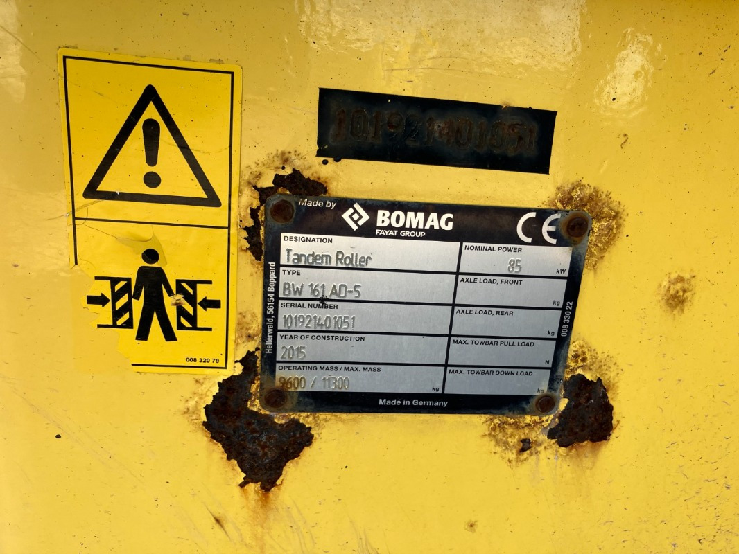 BOMAG DE BW 161 AD-5  Stage IIIb/Tier 4i - Ваљак за пат: слика 2 BOMAG DE BW 161 AD-5  Stage IIIb/Tier 4i - Ваљак за пат: слика 2
