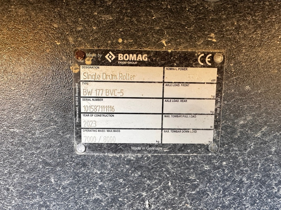 BOMAG DE BW 177 BVC-5 Stage V/Tier 4f - Компактор: слика 2 BOMAG DE BW 177 BVC-5 Stage V/Tier 4f - Компактор: слика 2