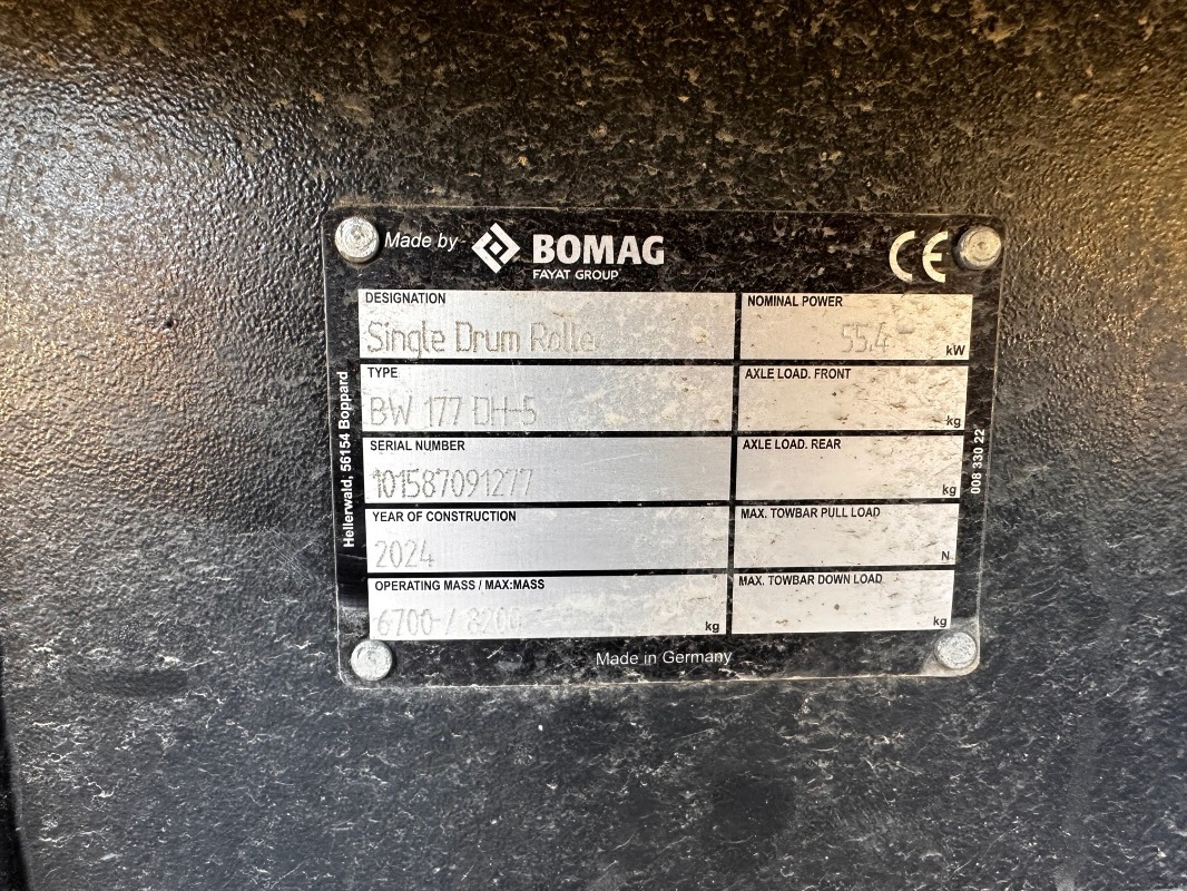 BOMAG DE BW 177 DH-5 Stage V/Tier 4f - Компактор: слика 3 BOMAG DE BW 177 DH-5 Stage V/Tier 4f - Компактор: слика 3