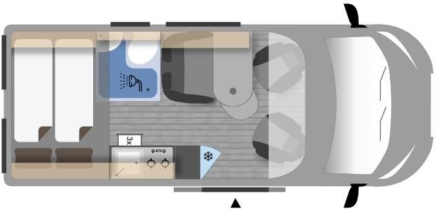 Clever Tour 540*BLACK EDITION*FINAL SALE RABATT*SOFORT* - Кампер комбе: слика 3 Clever Tour 540*BLACK EDITION*FINAL SALE RABATT*SOFORT* - Кампер комбе: слика 3
