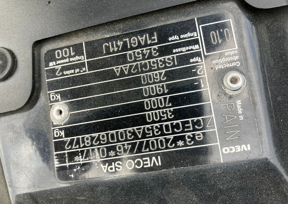Iveco DAILY 35C14 ramo do zabudowy kiper wywrotka - Камион со кабинска шасија: слика 5 Iveco DAILY 35C14 ramo do zabudowy kiper wywrotka - Камион со кабинска шасија: слика 5