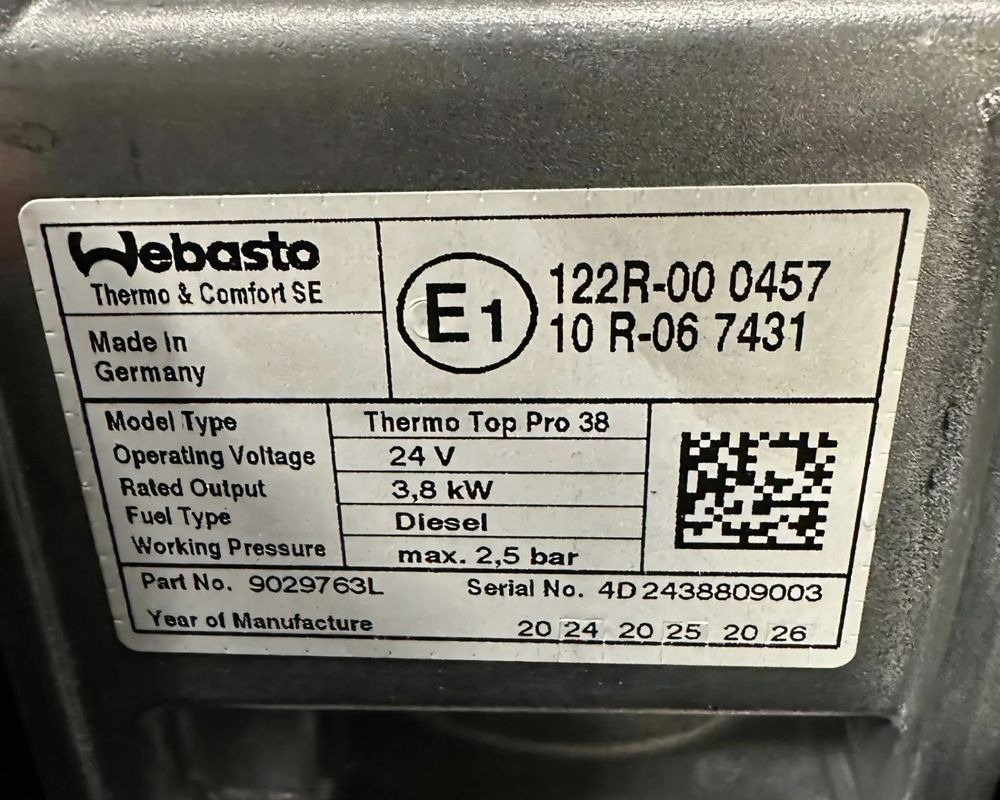 SCANIA R S OGRZEWANIE POSTOJOWE WEBASTO 3114280 NOWE - Греење/ Вентилација за Камион: слика 3 SCANIA R S OGRZEWANIE POSTOJOWE WEBASTO 3114280 NOWE - Греење/ Вентилација за Камион: слика 3