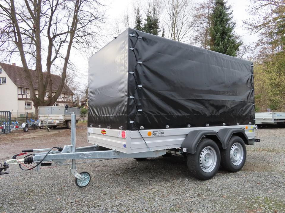 Böckmann,PKW Anhänger, 2,7 to. Plane u. Spriegel, 100 km/h - Приколка со церада: слика 1 Böckmann,PKW Anhänger, 2,7 to. Plane u. Spriegel, 100 km/h - Приколка со церада: слика 1