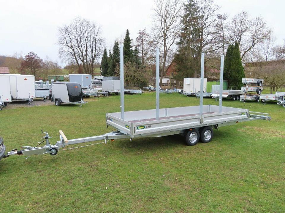 Langmaterialanhänger Unsinn LM 3554-14-2040 Deichsel ausziehbar - Приколка платформа: слика 2 Langmaterialanhänger Unsinn LM 3554-14-2040 Deichsel ausziehbar - Приколка платформа: слика 2