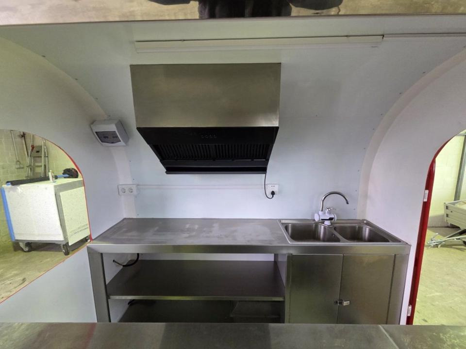 Приколка за продажба на добра PKW-Anhänger Food-Trailer Verkaufsanhänger Imbiss Abzugshaube: слика 10