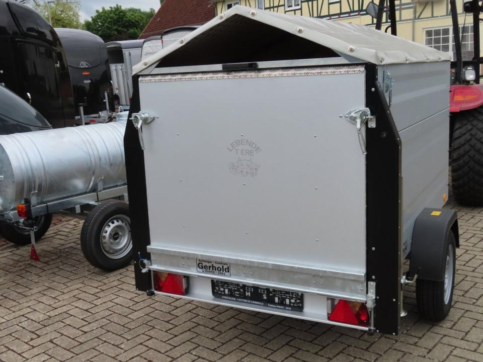 TPV Kleinviehanhänger 1,0t Flügeltür Viehanhänger Ziegen Schafe - Приколка за добиток: слика 4 TPV Kleinviehanhänger 1,0t Flügeltür Viehanhänger Ziegen Schafe - Приколка за добиток: слика 4