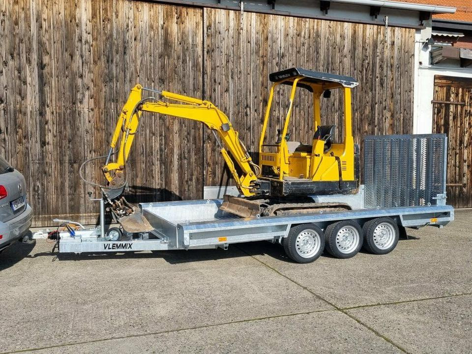 Vlemmix Tridem Maschinentransporter 3,5t Minibagger - Приколка за градежни машини: слика 1 Vlemmix Tridem Maschinentransporter 3,5t Minibagger - Приколка за градежни машини: слика 1