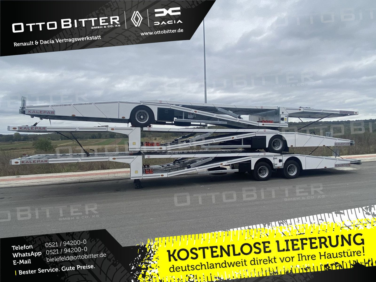 KALEPAR KLP119V4 4er-Autotransporter 1xAchse VDI - Автотранспортна полуприколка: слика 1 KALEPAR KLP119V4 4er-Autotransporter 1xAchse VDI - Автотранспортна полуприколка: слика 1