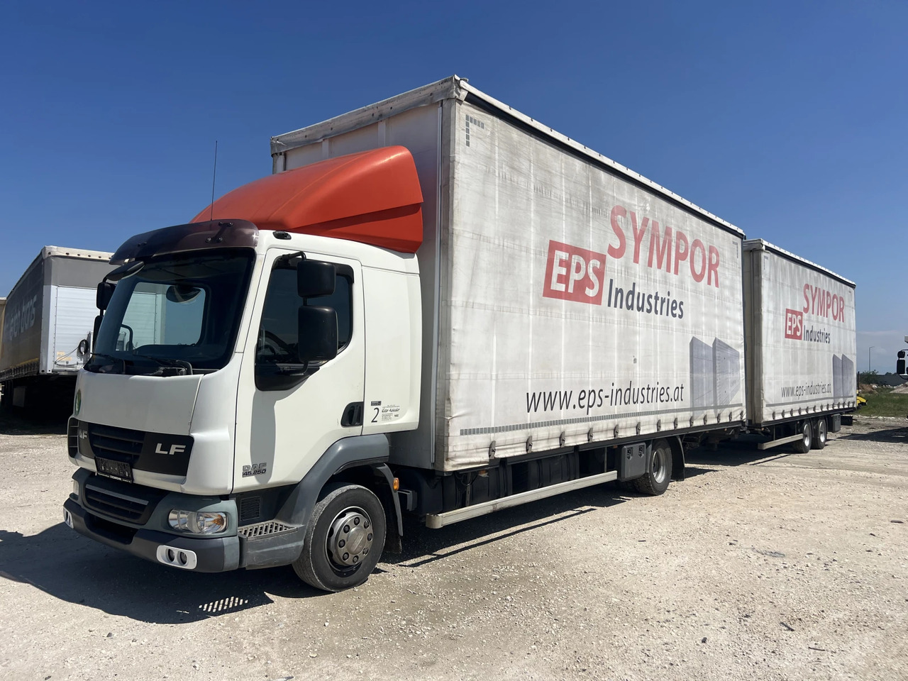 Daf Fa 7.85м., Euro5, Щора, Композиция, Mega, Внос - Камион со церада: слика 1 Daf Fa 7.85м., Euro5, Щора, Композиция, Mega, Внос - Камион со церада: слика 1