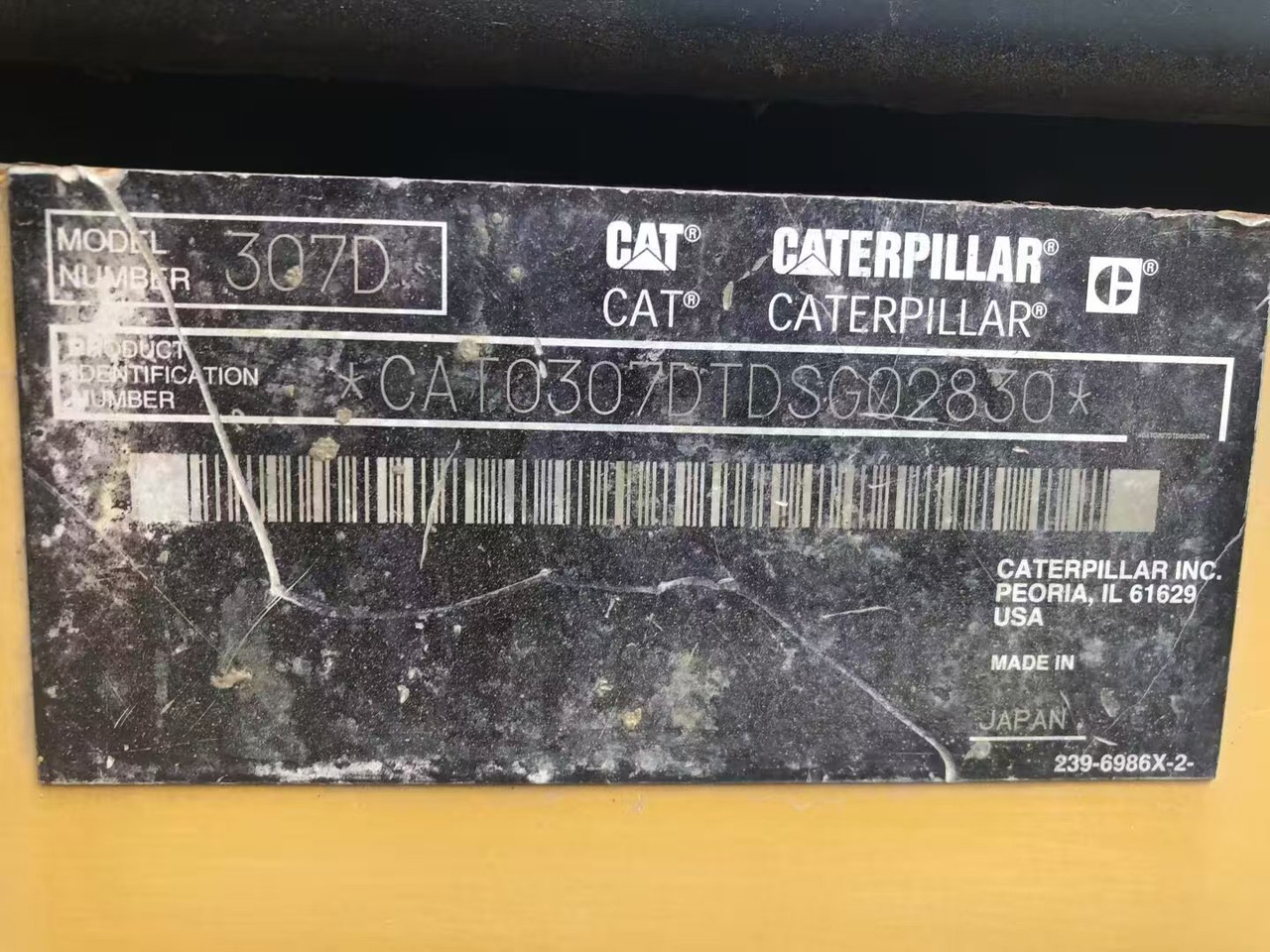 Багер гасеничар CATERPILLAR 307D: слика 13