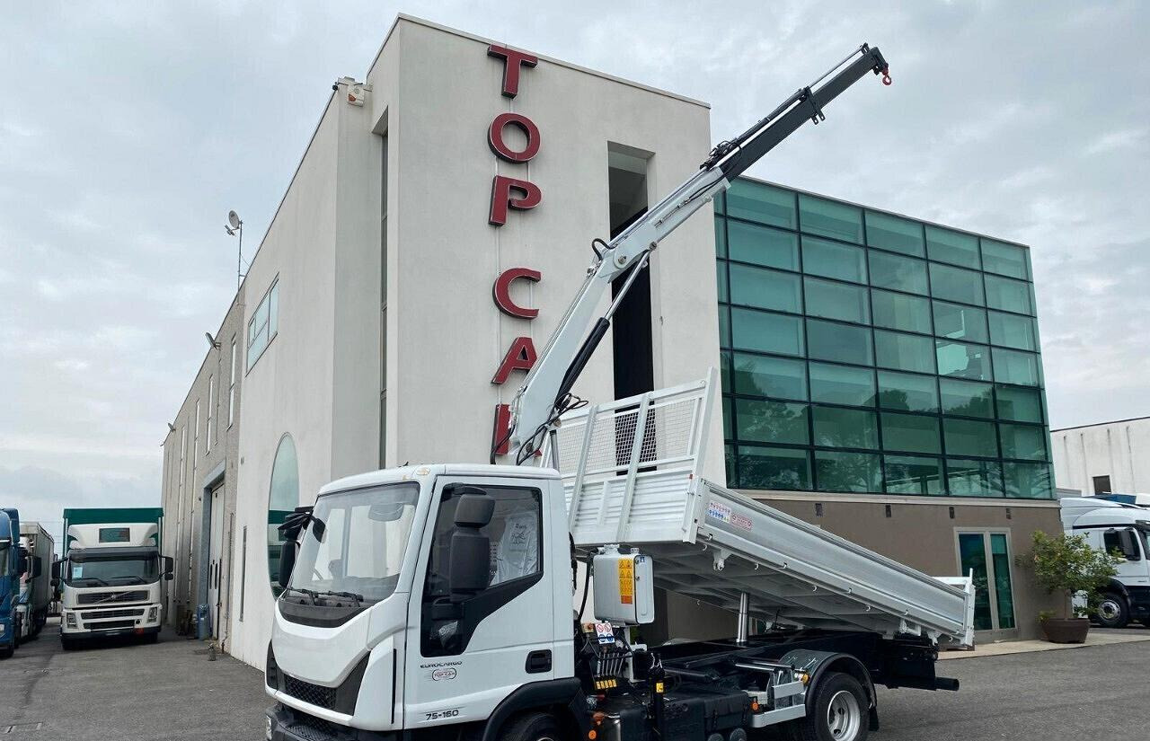 IVECO EUROCARGO 75E16 2019 RIBALTABILE E GRU - Кипер, Камион со кран: слика 2 IVECO EUROCARGO 75E16 2019 RIBALTABILE E GRU - Кипер, Камион со кран: слика 2