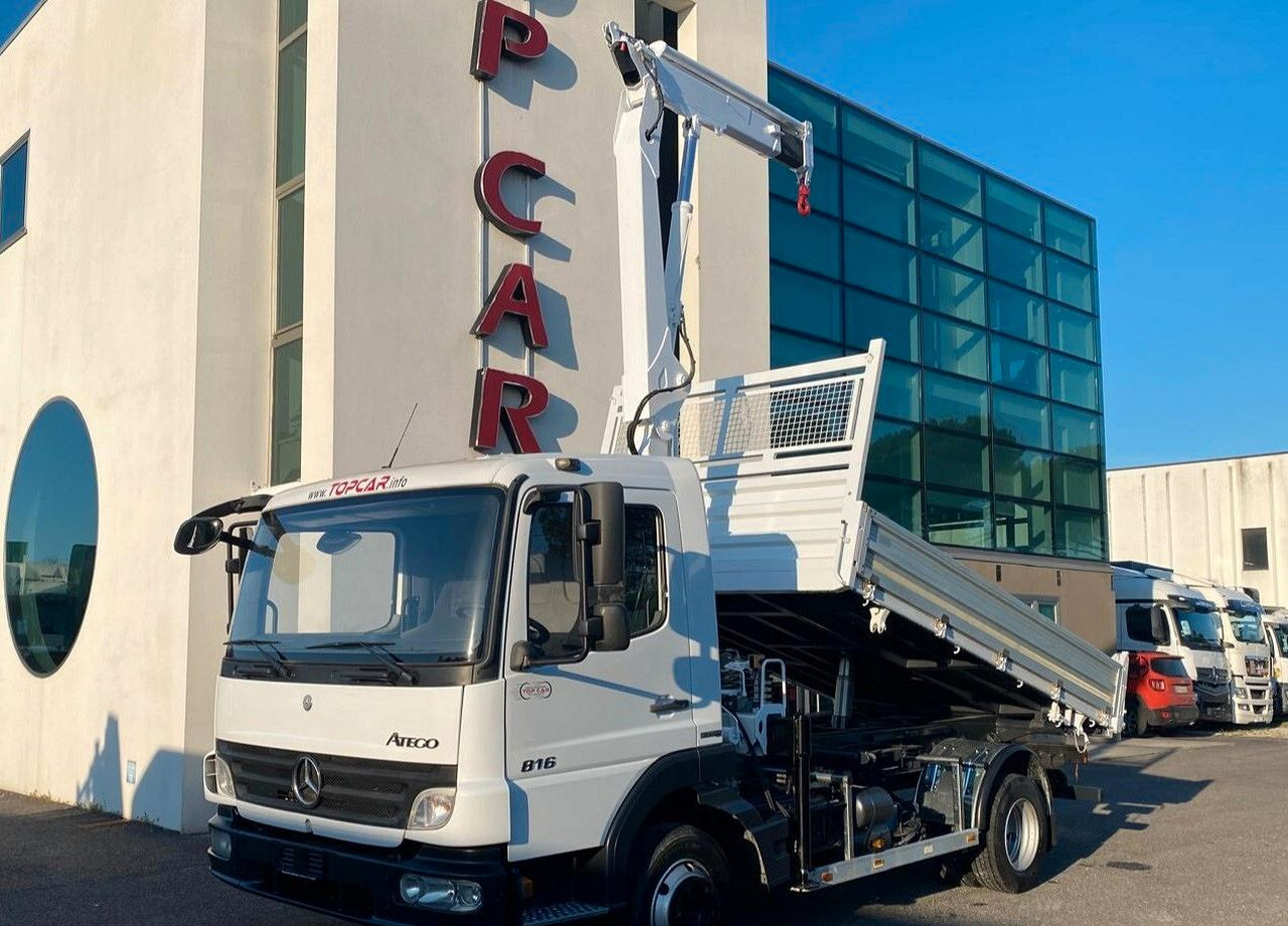 MERCEDES 816 ATEGO CASSONE RIBALTABILE E GRU - Кипер, Камион со кран: слика 4 MERCEDES 816 ATEGO CASSONE RIBALTABILE E GRU - Кипер, Камион со кран: слика 4