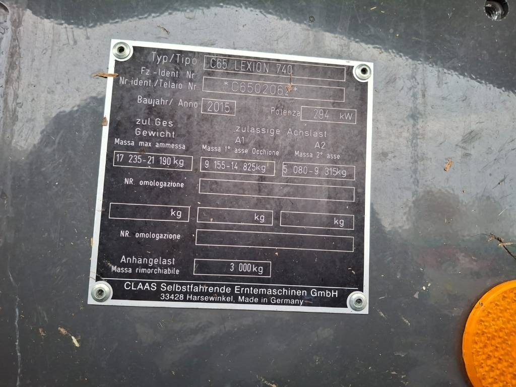 Claas Lexion 740 - Комбајн: слика 3 Claas Lexion 740 - Комбајн: слика 3