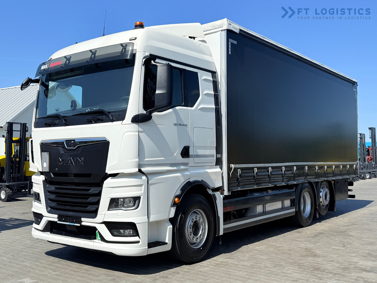 MAN TGX 26.470 / 19 Pallets / Steering Axle / 15 Ton Payload / Retarder / Excellent Condition - Камион со церада: слика 1 MAN TGX 26.470 / 19 Pallets / Steering Axle / 15 Ton Payload / Retarder / Excellent Condition - Камион со церада: слика 1