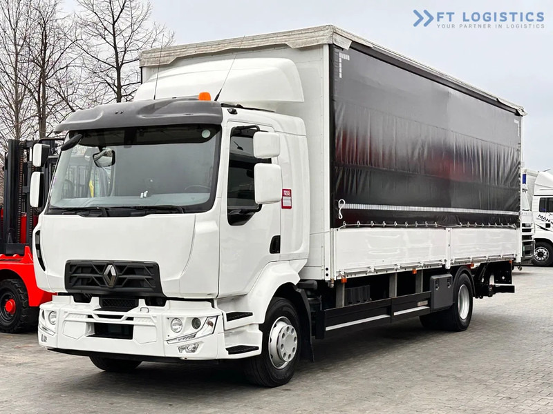 Renault Midlum 250 Renault D 250 / AUTOMATIC / 4X2 / 18 PALLETS / TAIL LIFT / SIDE BOARDS / curtainsider truck - Камион со церада: слика 2 Renault Midlum 250 Renault D 250 / AUTOMATIC / 4X2 / 18 PALLETS / TAIL LIFT / SIDE BOARDS / curtainsider truck - Камион со церада: слика 2