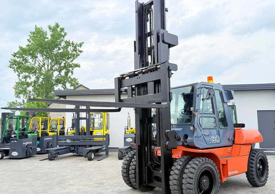 Дизел вилушкар Toyota 60-5FD80 / DIESEL / DUPLEX - 4500MM / NEW TYRES / HEATED CABIN / 8 TON / UDT / EXCELLENT CONDITION: слика 22