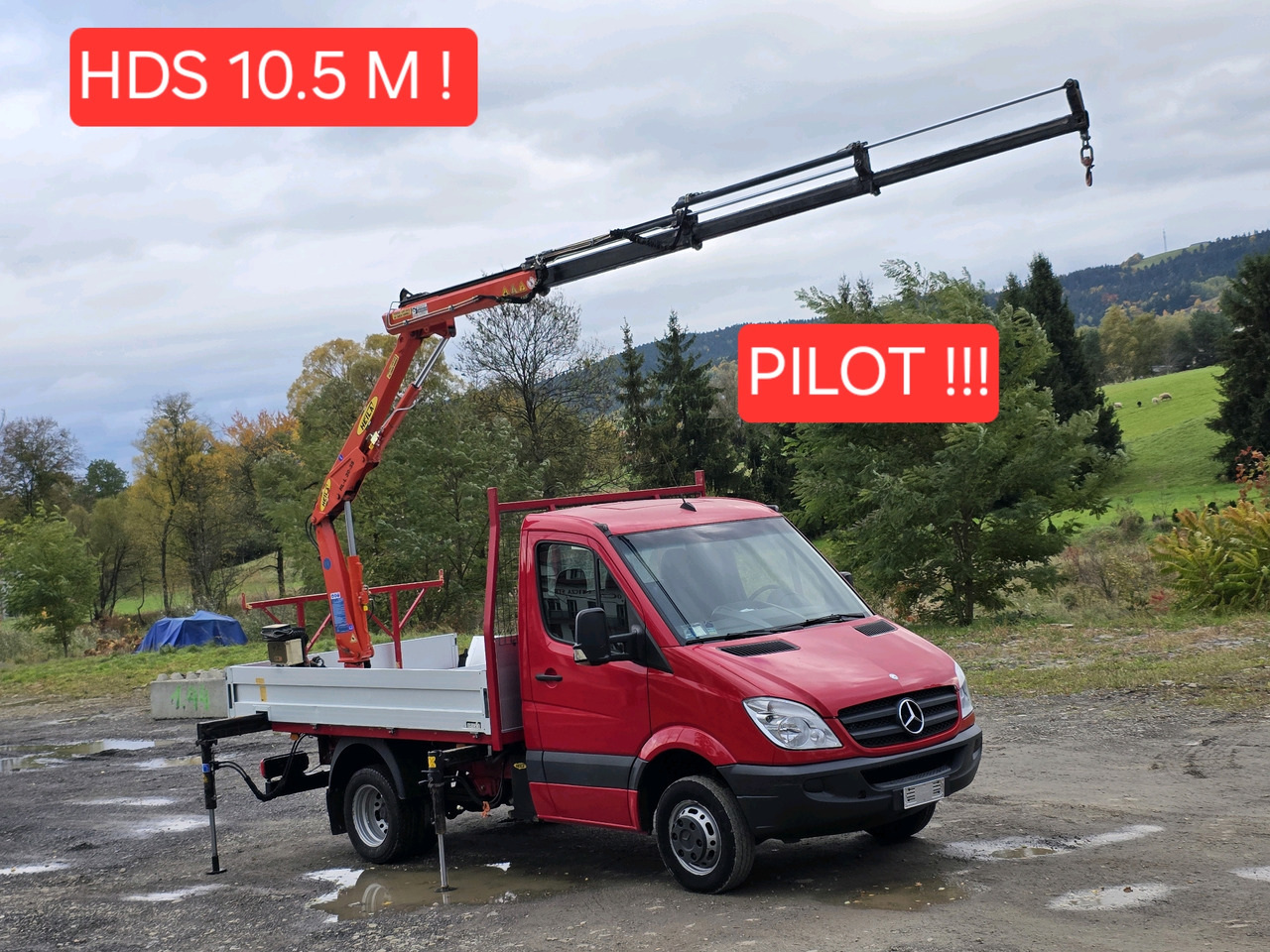 Mercedes-Benz Sprinter 418 CDI Skrzynia +HDS 10.5 M +Pilot ! 87000km ! - Комбе со отворен сандак: слика 1 Mercedes-Benz Sprinter 418 CDI Skrzynia +HDS 10.5 M +Pilot ! 87000km ! - Комбе со отворен сандак: слика 1