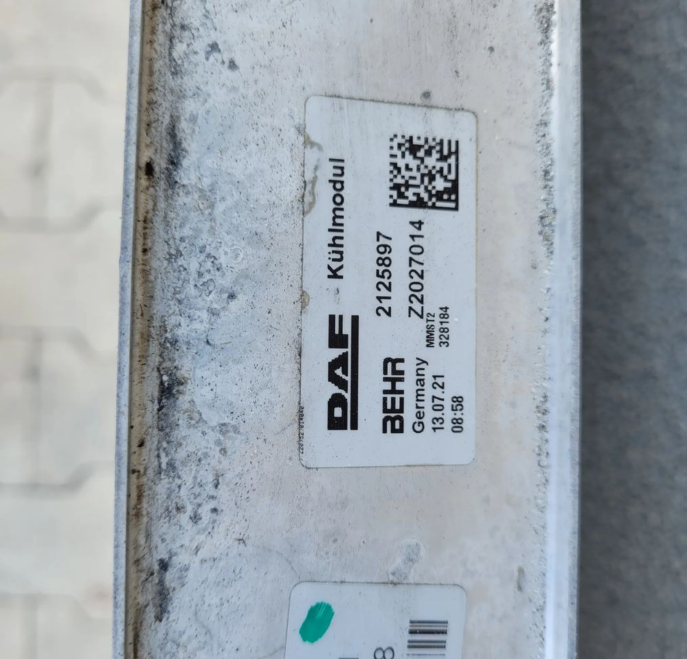 INTERCOOLER DAF XF 106 ORYGINAŁ 2021R 2125897 - Интеркулер за Камион: слика 3 INTERCOOLER DAF XF 106 ORYGINAŁ 2021R 2125897 - Интеркулер за Камион: слика 3