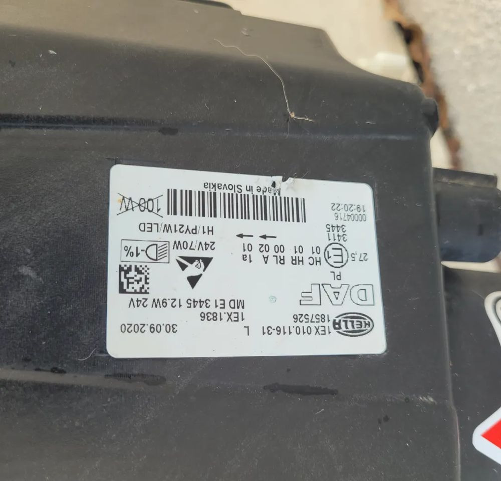 LAMPA LEWA FULL LED DAF XF 106 ORYGINAL - Светло/ Осветлување за Камион: слика 3 LAMPA LEWA FULL LED DAF XF 106 ORYGINAL - Светло/ Осветлување за Камион: слика 3