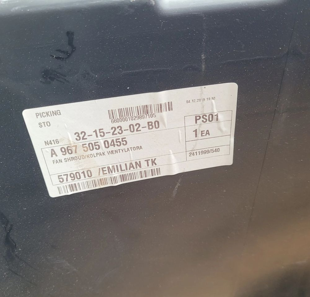 OBUDOWA WENTYLATOR MERCEDES ATEGO E6 A9675050455 ORYGINAŁ CHWALIM116 - Систем за ладење за Камион: слика 3 OBUDOWA WENTYLATOR MERCEDES ATEGO E6 A9675050455 ORYGINAŁ CHWALIM116 - Систем за ладење за Камион: слика 3