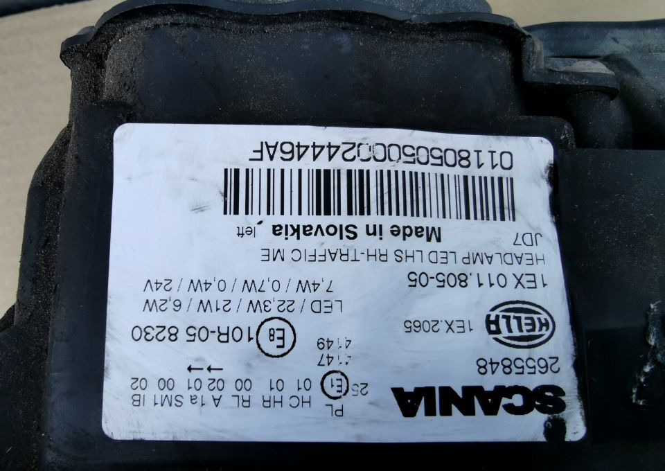 Scania OE 2655848 reflektor LEWA ORYGINAŁ - Предни светла за Камион: слика 5 Scania OE 2655848 reflektor LEWA ORYGINAŁ - Предни светла за Камион: слика 5