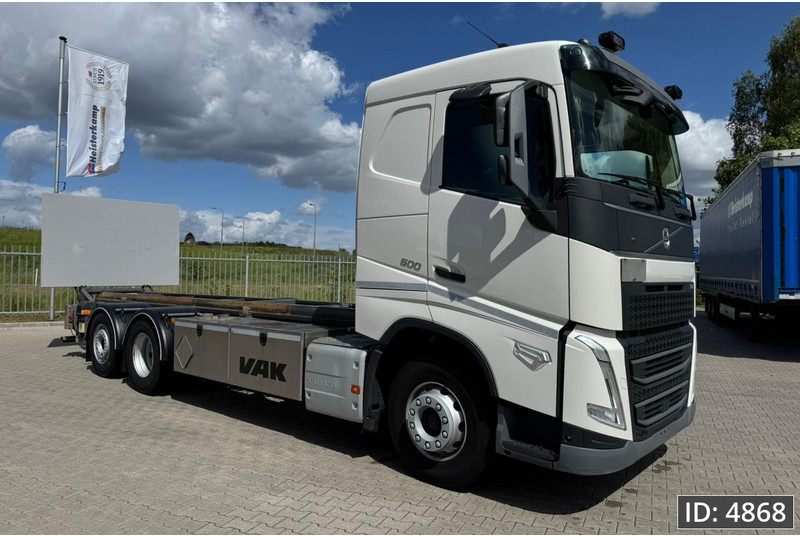 Volvo FH 500 Globetrotter, Euro 6, / 6x2 / Hydraulic body / frame 7.4 m / Tail lift - Транспортер на контејнер/ Камион со променливо тело: слика 4 Volvo FH 500 Globetrotter, Euro 6, / 6x2 / Hydraulic body / frame 7.4 m / Tail lift - Транспортер на контејнер/ Камион со променливо тело: слика 4