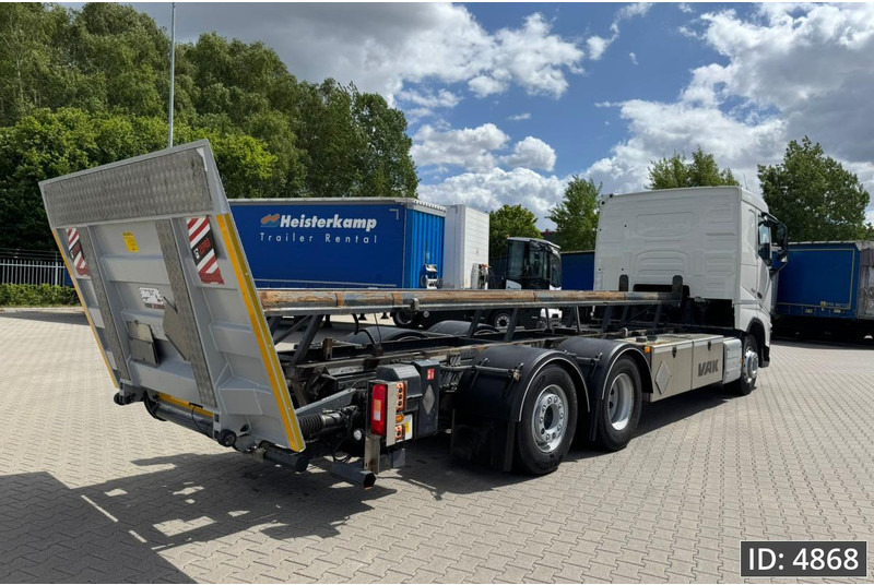 Volvo FH 500 Globetrotter, Euro 6, / 6x2 / Hydraulic body / frame 7.4 m / Tail lift - Транспортер на контејнер/ Камион со променливо тело: слика 3 Volvo FH 500 Globetrotter, Euro 6, / 6x2 / Hydraulic body / frame 7.4 m / Tail lift - Транспортер на контејнер/ Камион со променливо тело: слика 3