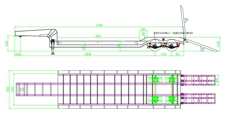 TITAN 2 Axle 50 Ton Low Bed Trailer for Sale In Nigeria Lagos - Полуприколка за низок утовар: слика 4 TITAN 2 Axle 50 Ton Low Bed Trailer for Sale In Nigeria Lagos - Полуприколка за низок утовар: слика 4