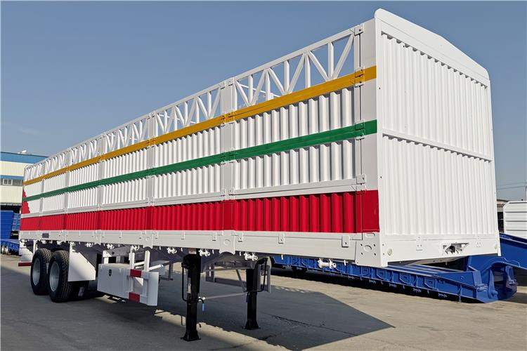 TITAN 2 Axle Fence Cargo Trailer with Bogie Suspension for Sale In Zimbabwe - Полуприколка за добиток: слика 1 TITAN 2 Axle Fence Cargo Trailer with Bogie Suspension for Sale In Zimbabwe - Полуприколка за добиток: слика 1