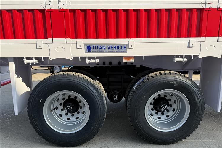 TITAN 2 Axle Fence Cargo Trailer with Bogie Suspension for Sale In Zimbabwe - Полуприколка за добиток: слика 3 TITAN 2 Axle Fence Cargo Trailer with Bogie Suspension for Sale In Zimbabwe - Полуприколка за добиток: слика 3