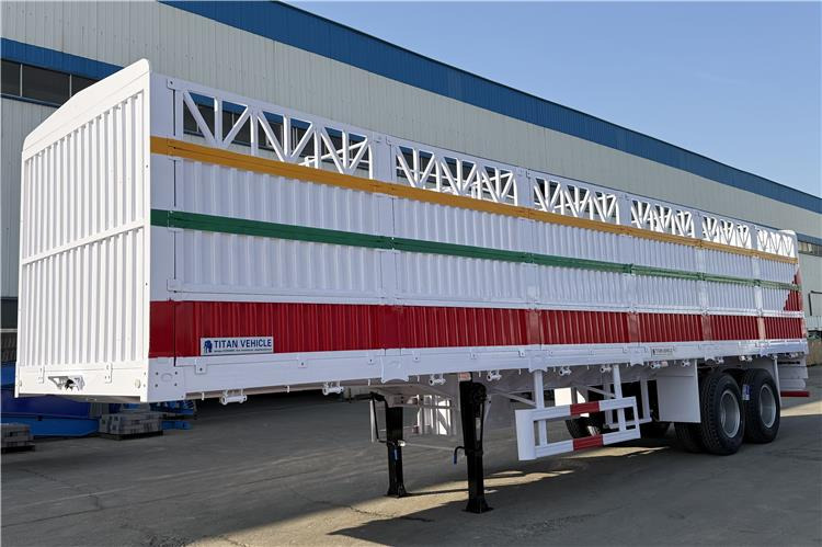 TITAN 2 Axle Fence Cargo Trailer with Bogie Suspension for Sale In Zimbabwe - Полуприколка за добиток: слика 5 TITAN 2 Axle Fence Cargo Trailer with Bogie Suspension for Sale In Zimbabwe - Полуприколка за добиток: слика 5