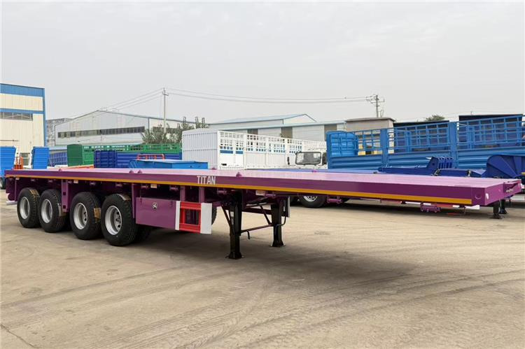 TITAN 4 Axle 40ft Flatbed Semi Trailer for Sale In Guam - Полуприколка платформа: слика 5 TITAN 4 Axle 40ft Flatbed Semi Trailer for Sale In Guam - Полуприколка платформа: слика 5