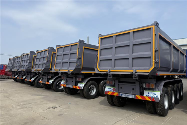 TITAN 4 Axle 80 Ton Dump Trailer for Sale In Cameroon - Кипер полуприколка: слика 3 TITAN 4 Axle 80 Ton Dump Trailer for Sale In Cameroon - Кипер полуприколка: слика 3